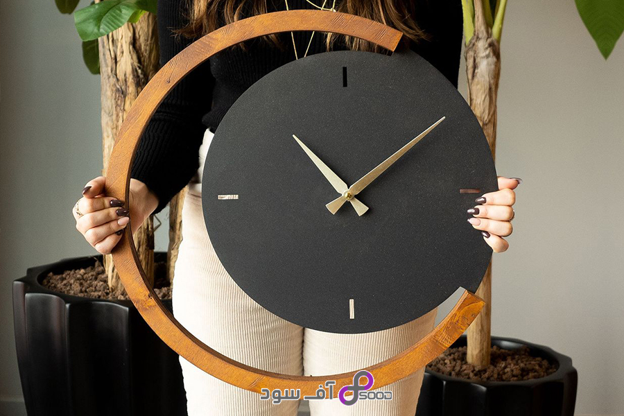 تناسب ساعت چوبی مدرن با فضاهای مینیمال و معاصر