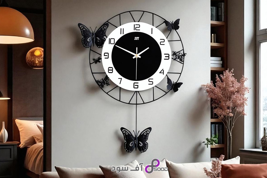 هماهنگی ساعت چوبی کلاسیک با دکور سنتی و لوکس