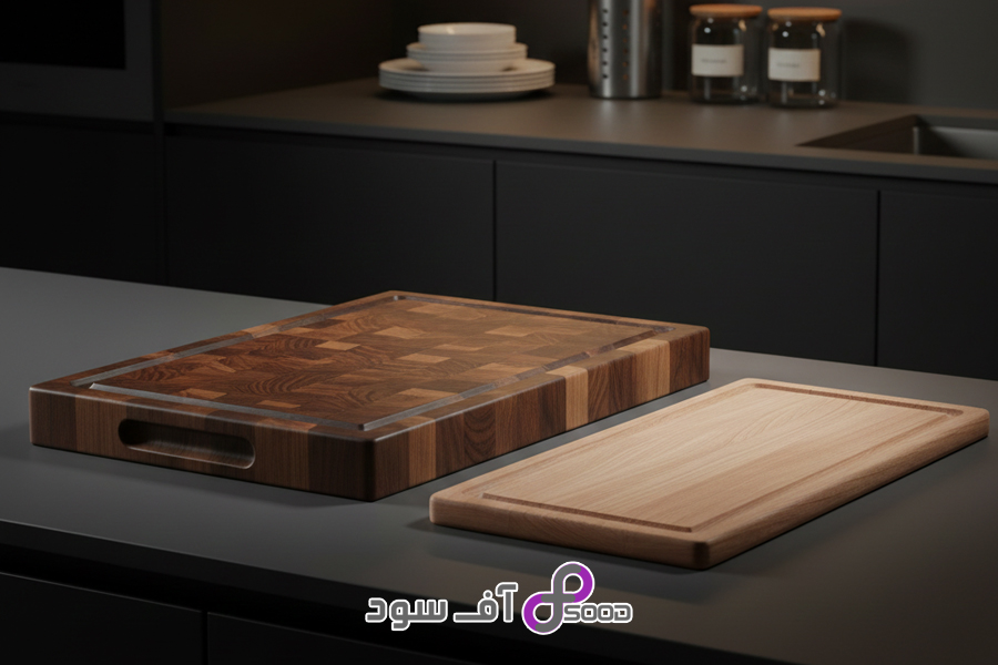 تفاوت تخته گوشت و تخته سرو چوبی در طول عمر و ماندگاری