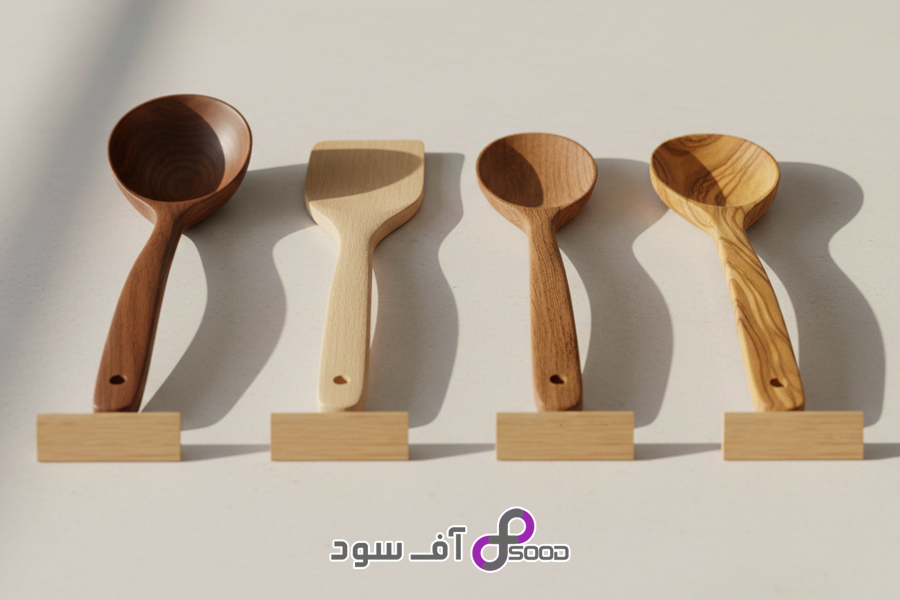 چه جنس کفگیر ملاقه چوبی برای استفاده در آشپزخانه مناسب است؟