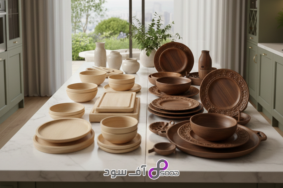 تفاوت ست پذیرایی چوبی تزئینی و مصرفی در جهیزیه